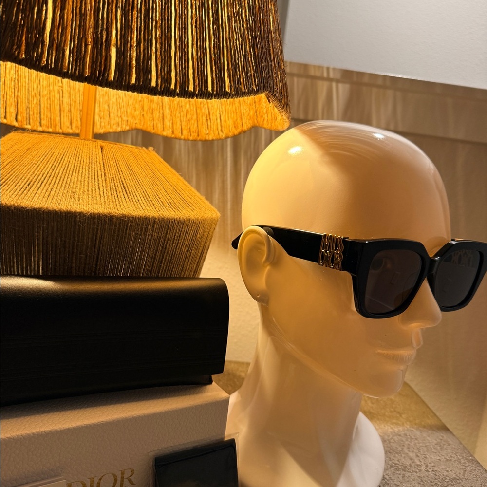 Dior Black and Gold Sunglasses - Picture 3 of 6